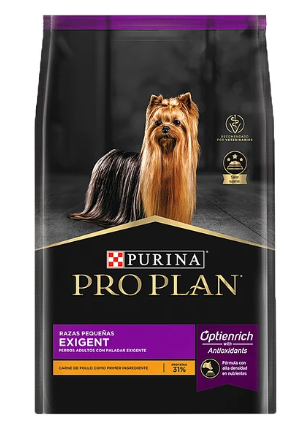 Alimento premium Proplan Exigent adulto raza pequeña 3 kilos