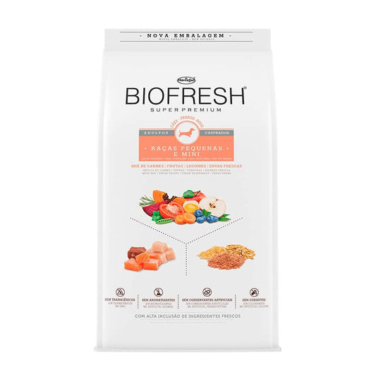 Alimento premium Biofresh adulto raza pequeña castrado 10 kilos